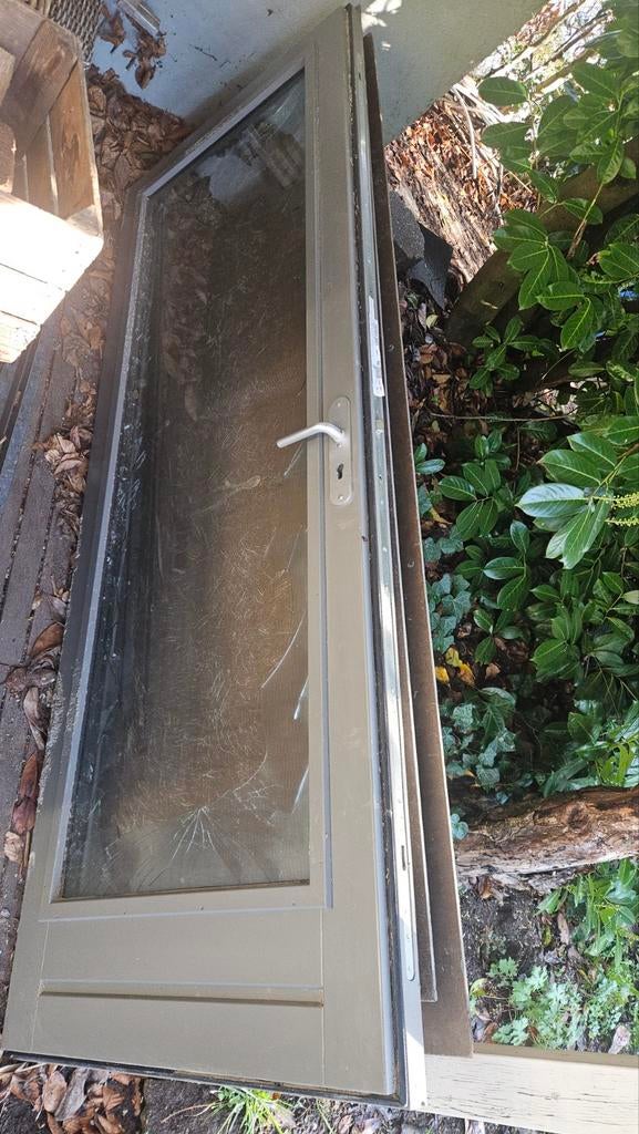 Meranti triple glas deur merk Kegro, Doe-het-zelf en Verbouw, Deuren en Horren, Ophalen, Nieuw, 200 tot 215 cm, Glas