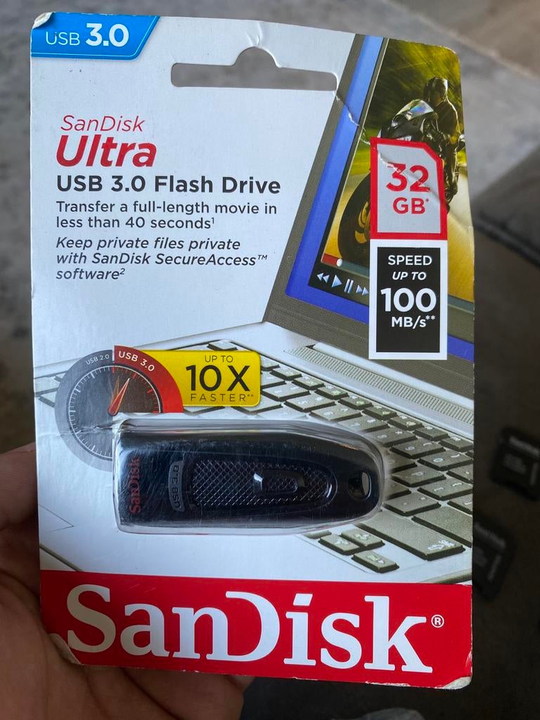 SanDisk Ultra USB 3.0 Flash Drive 32 GB, Ophalen of Verzenden, Nieuw, 32 GB