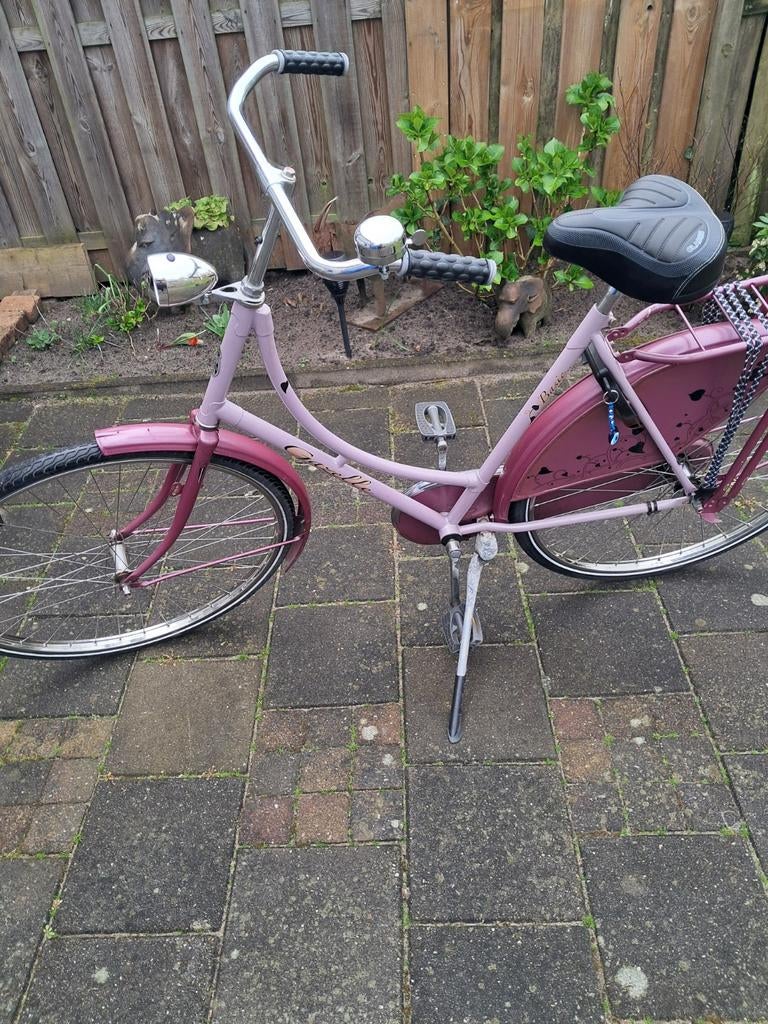 Gazellen  fiets 28inch  kleur  paars met nieuwe spullen er o, Fietsen en Brommers, Fietsen | Dames | Omafietsen, 56 cm of meer