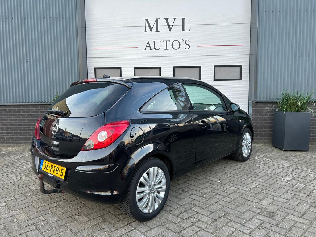 Opel Corsa 1.2-16V Edition | AIRCO | NAP | RIJKLAAR, Euro 5, 750 kg, 1229 cc, Zwart