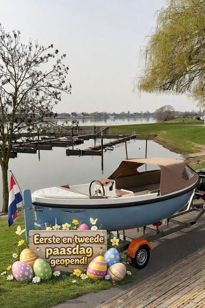 Pieterman 620 Honda 20pk bwj 025 nieuwstaat pasen geopend, 10 tot 30 pk, Ophalen of Verzenden, Zo goed als nieuw, 3 tot 6 meter