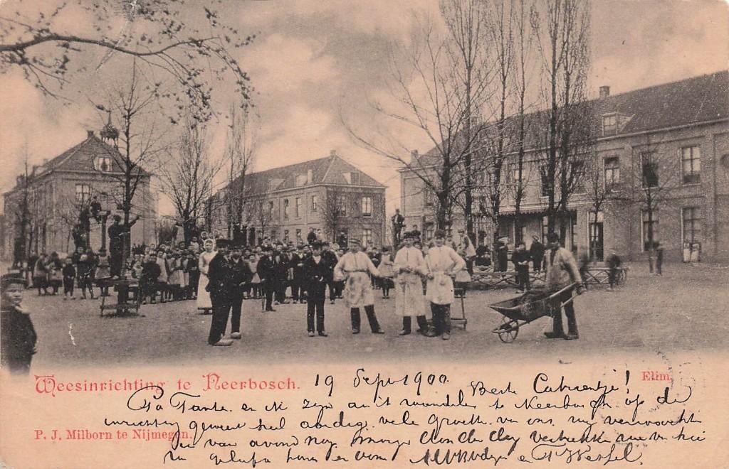 AZ753 Neerbosch Nijmegen Weesinrichting Elim 1900, Verzenden, Voor 1920, Gelopen, Gelderland