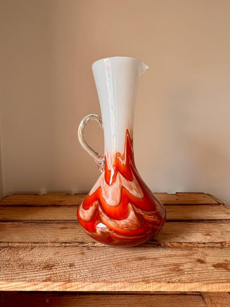 Retro karaf vaas Vetreria empoli florence stijl moretti, Verzenden