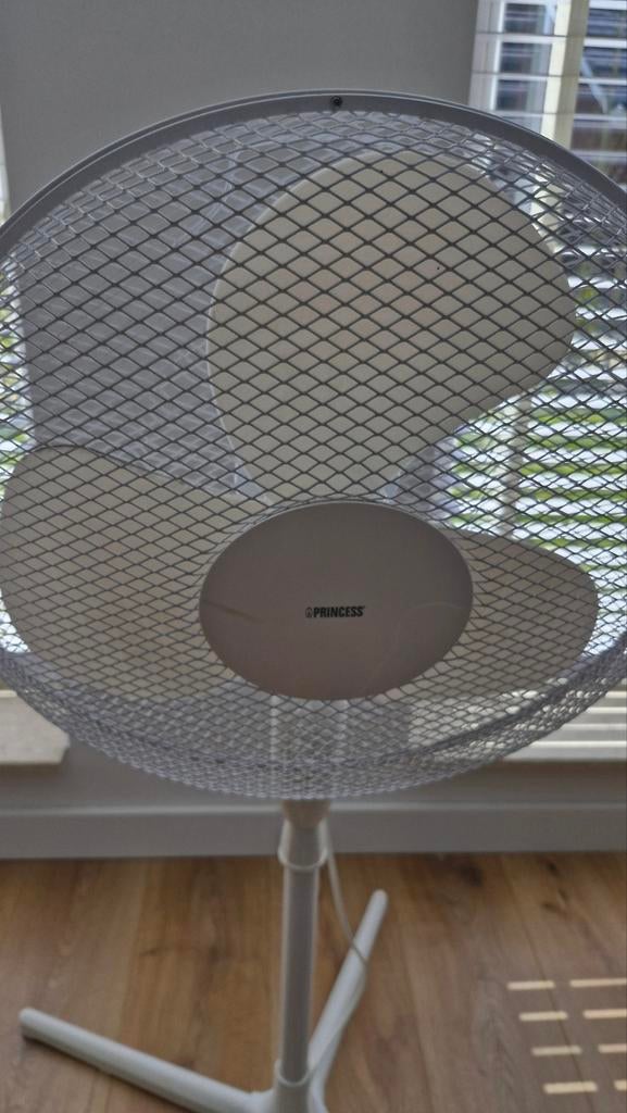 Witte ventilator van Princess, Witgoed en Apparatuur, Ventilatoren, Ophalen, Gebruikt, Statiefventilator