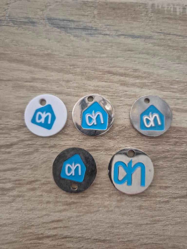 5 Albert Heijn winkelwagenmuntjes, Ophalen of Verzenden