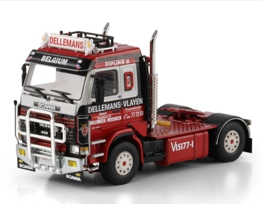 WSI SCANIA 143 M - DELLEMANS, Hobby en Vrije tijd, Modelauto's | 1:50, Wsi, ., Nieuw, Ophalen of Verzenden