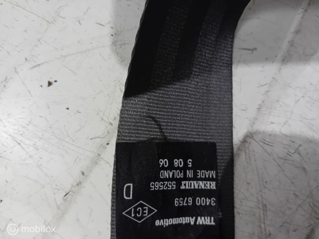 Gordel Renault Clio  33056054A, Auto-onderdelen, Gebruikt, Ophalen of Verzenden