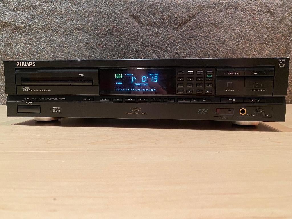 ✅ Philips CD624 - Compact Disc Player, Ophalen of Verzenden, Refurbished, Philips