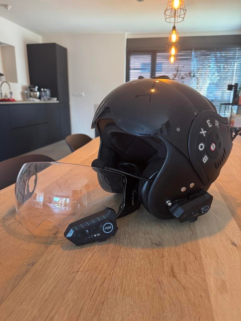 Roof Boxer helm met bluetooth intercom (maat s/m), Ophalen, Zo goed als nieuw, Medium