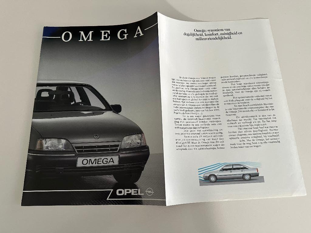 Folder Opel Omega 3000, Ophalen of Verzenden, Zo goed als nieuw, Opel