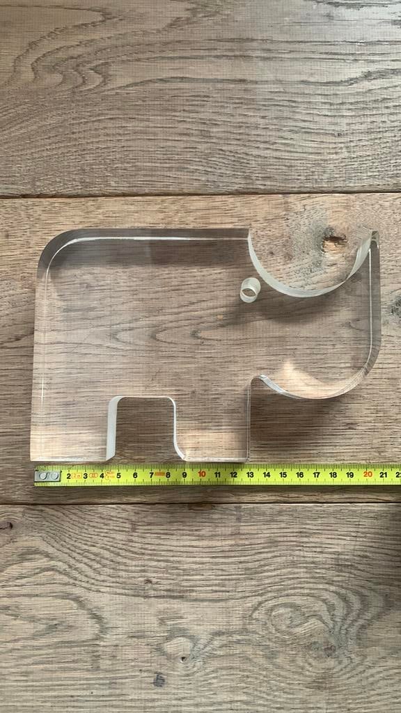 Neushoorn plexiglas kunstwerk sculptuur, Ophalen of Verzenden