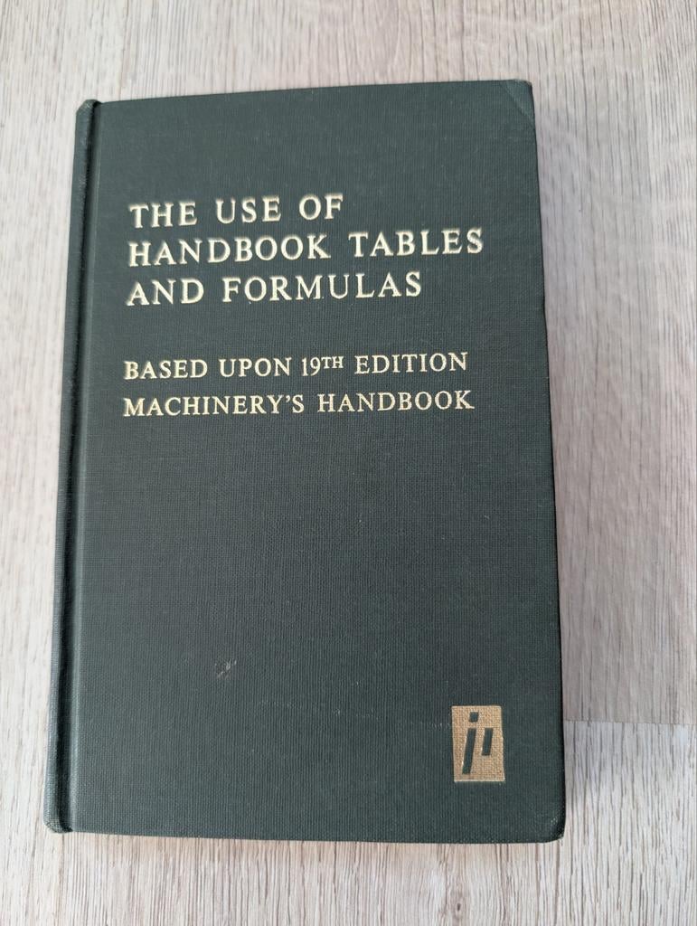 The Use of Handbook Tables and Formulas 19th Edition, Boeken, Ophalen of Verzenden