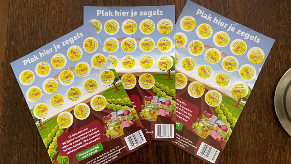 3 volle lidle mini’s spaarkaarten en nog een paar los, Verzamelen, Albert Heijn, Ophalen of Verzenden