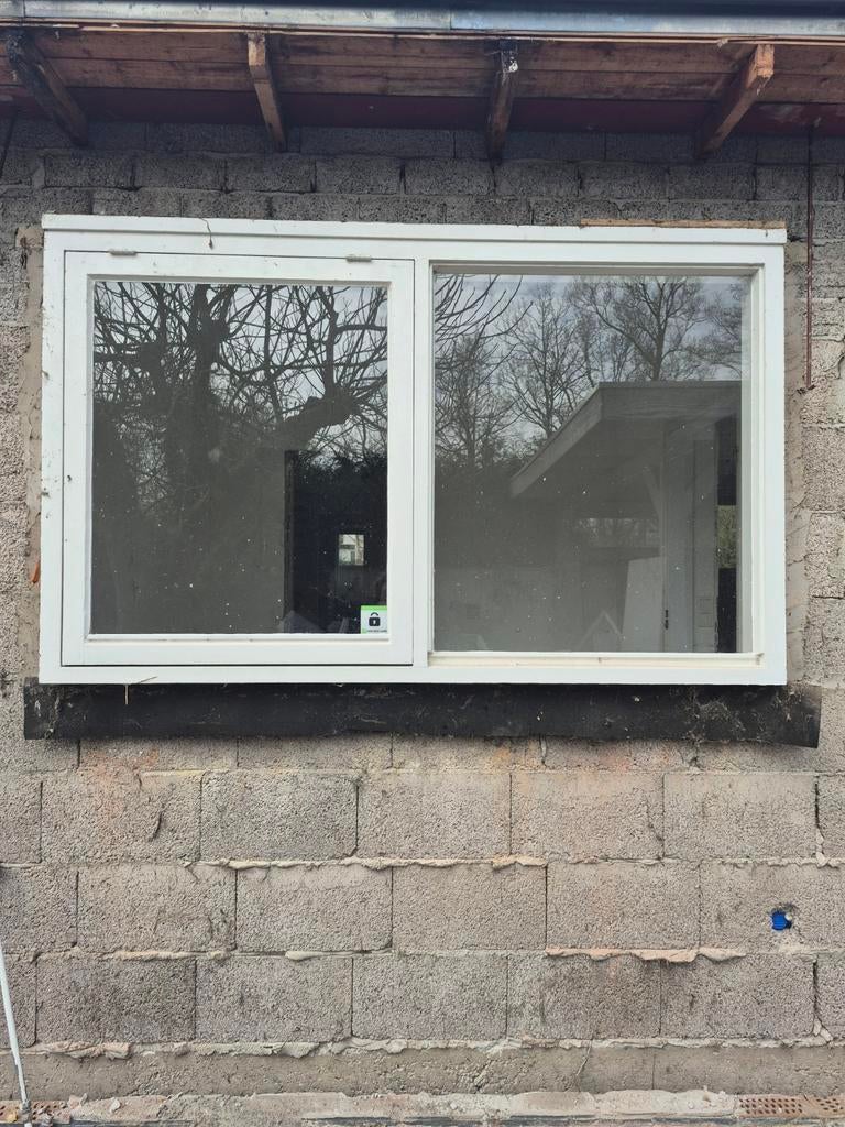 Raamkozijn, Doe-het-zelf en Verbouw, Kozijnen en Schuifpuien, Ophalen, Gebruikt, Hout, Raamkozijn