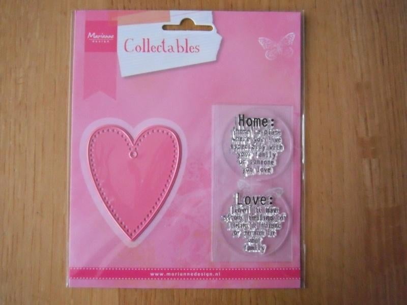 Nieuwe snijmal + stempels Marianne Collectables - COL1334, Hobby en Vrije tijd, Ophalen of Verzenden, Nieuw, Overige thema's, Pons of Mal
