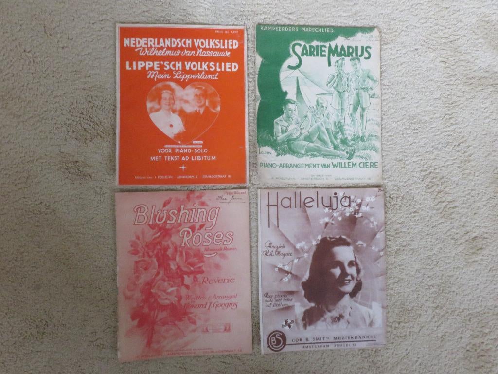 Antiek. Muziek bladen, Gebruikt, Verzenden, Overige genres, Artiest of Componist