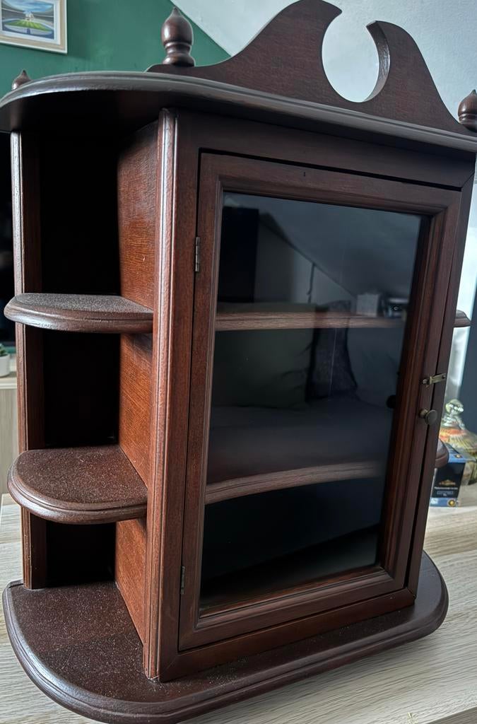 Vitrinekastje, Huis en Inrichting, Kasten | Vitrinekasten, Ophalen, 50 tot 100 cm, Zo goed als nieuw, Minder dan 100 cm