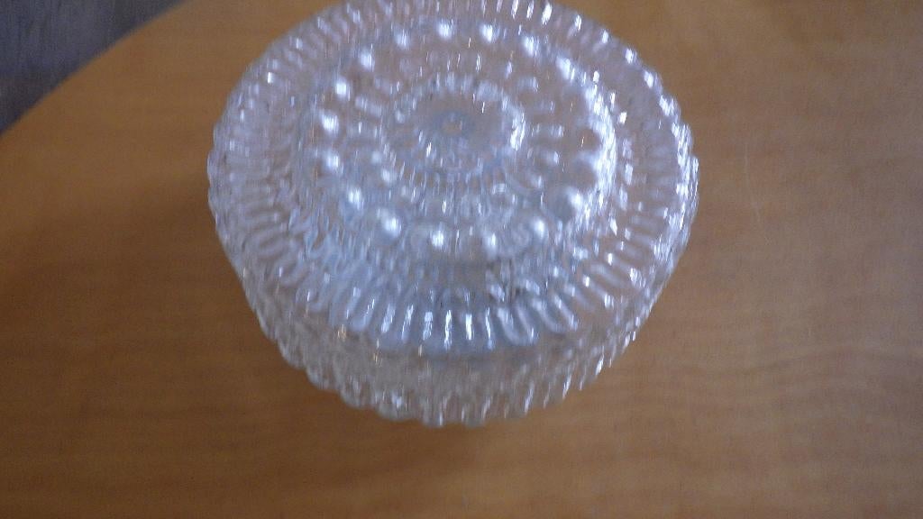 mooie retro plafonniere van glas, Ophalen of Verzenden, Overige typen