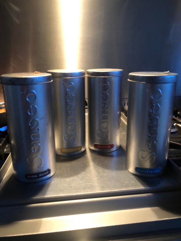 Senseo pads voorraadbussen - Set van 4, Huis en Inrichting, Ophalen of Verzenden, Gebruikt