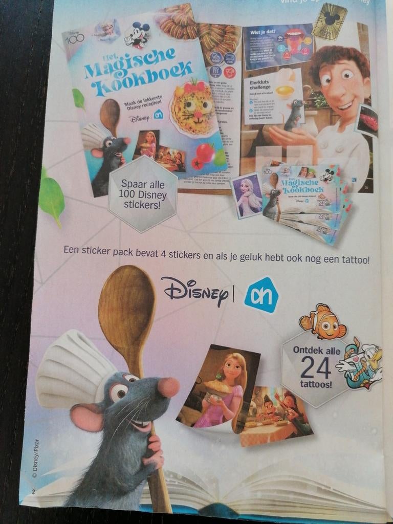 Disney plaatjes AH en 2 tattoos, Albert Heijn, Ophalen of Verzenden