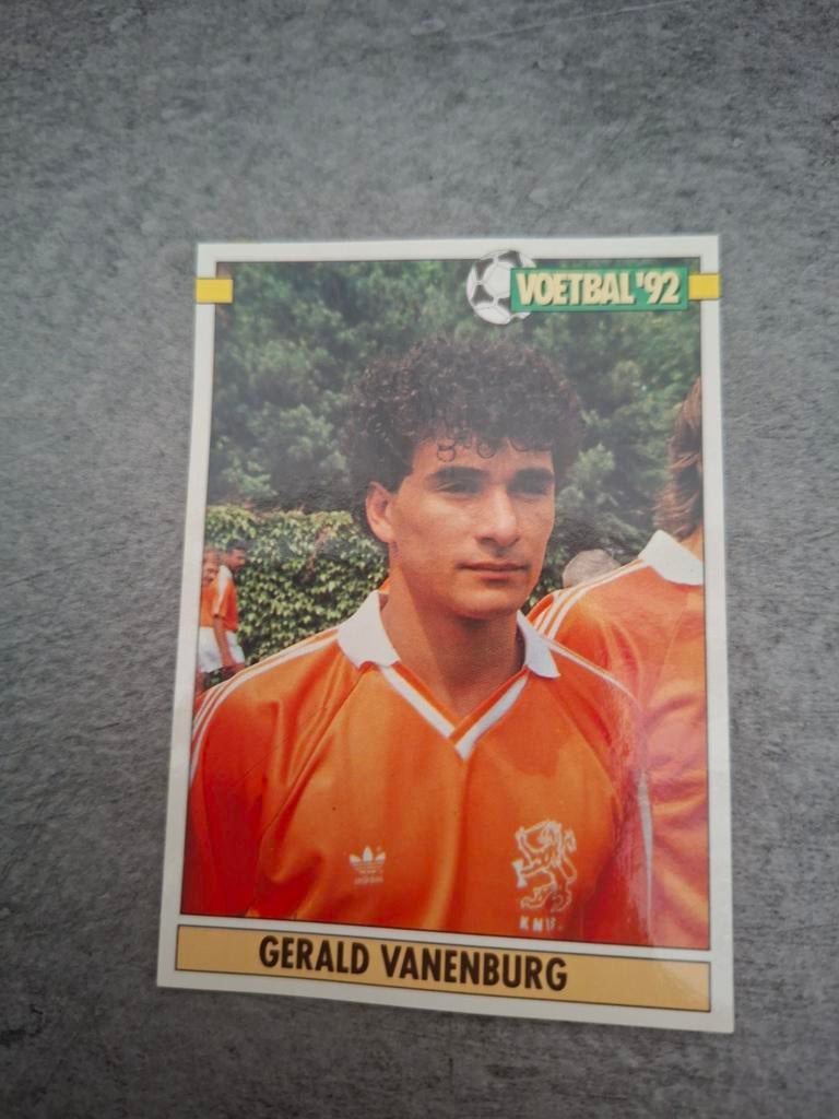 Panini sticker Voetbal 92. Speler Gerald Vanenburg Nederland, Verzenden, Zo goed als nieuw, Sticker