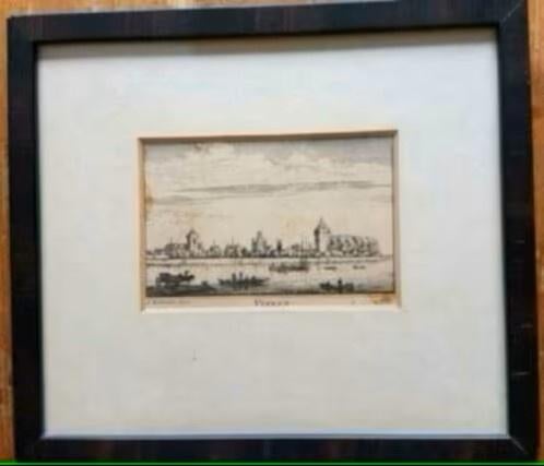 Abraham Rademaker Gezicht op Vianen,, Antiek en Kunst, Ophalen, Gravure