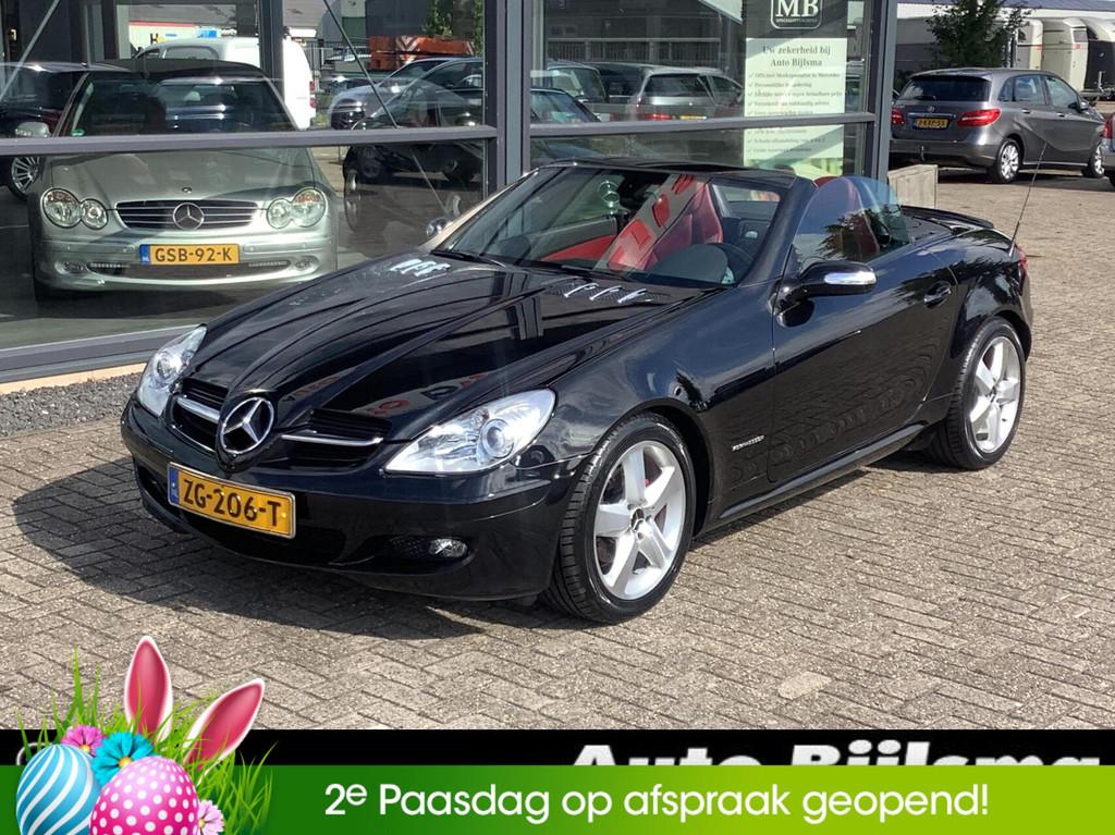 Mercedes SLK-klasse 200 k, lederen bekleding, cruise, airco,, Achterwielaandrijving, Gebruikt, 4 cilinders, Bedrijf