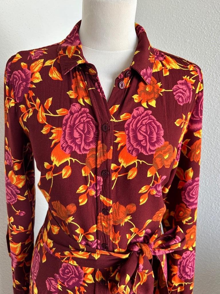 King Louie maat 42 Rozen blouse jurk 3157, Maat 42/44 (L), Ophalen of Verzenden, Zo goed als nieuw, King Louie