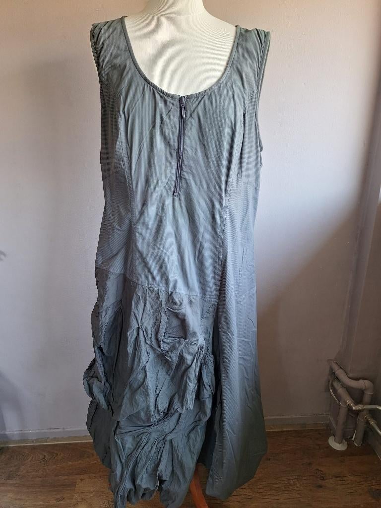 Nieuwe grijze lange stretch ballon jurk, maat XL/XXL, Maat 46/48 (XL) of groter, Nieuw, Ophalen of Verzenden, Grijs