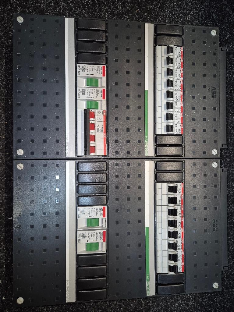 LET OP. LAATSTE.2dehands 16x automaten groepenkast ABB, Verzenden, Overige typen