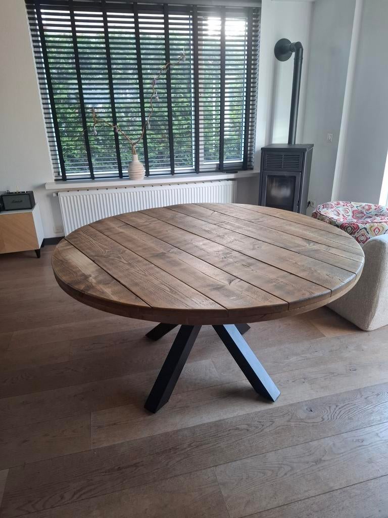 Ronde tafel, Ophalen of Verzenden, Rond, 100 tot 150 cm, 100 tot 150 cm