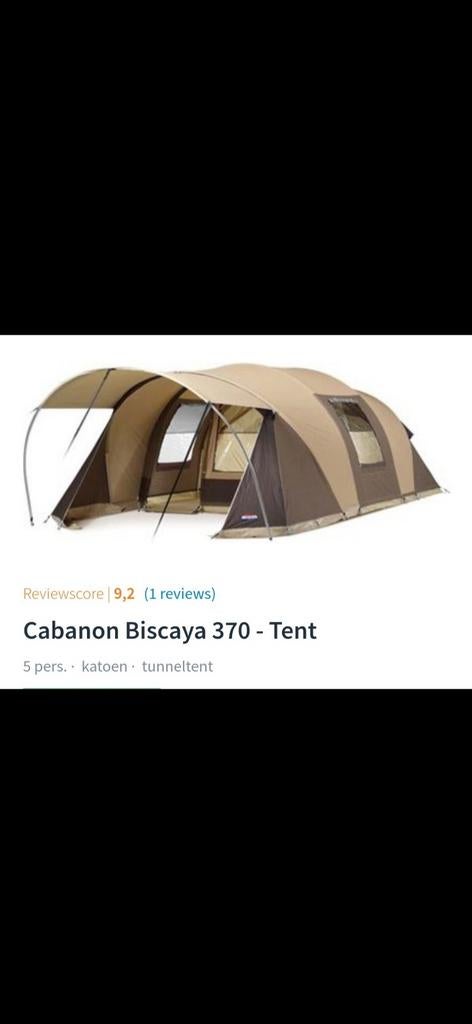 Cabanon biscaya tunneltent, Ophalen, Gebruikt