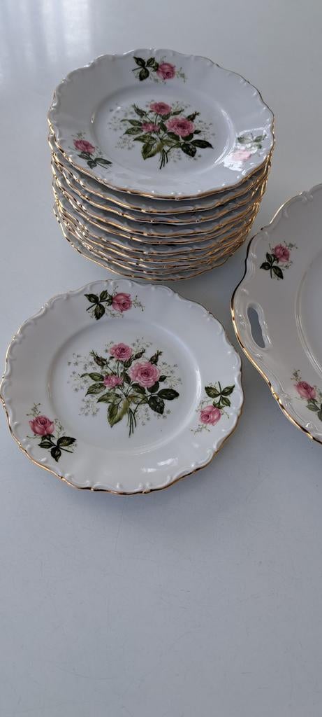 Gebaksbordjes en groot bord Seltmann Weiden, Ophalen of Verzenden