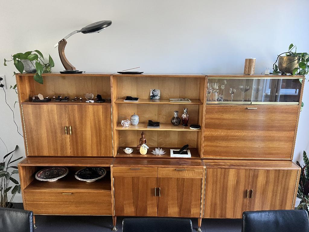 Vintage wandmeubel A.A. Patijn., Gebruikt, Ophalen of Verzenden, Met deur(en), 150 tot 200 cm