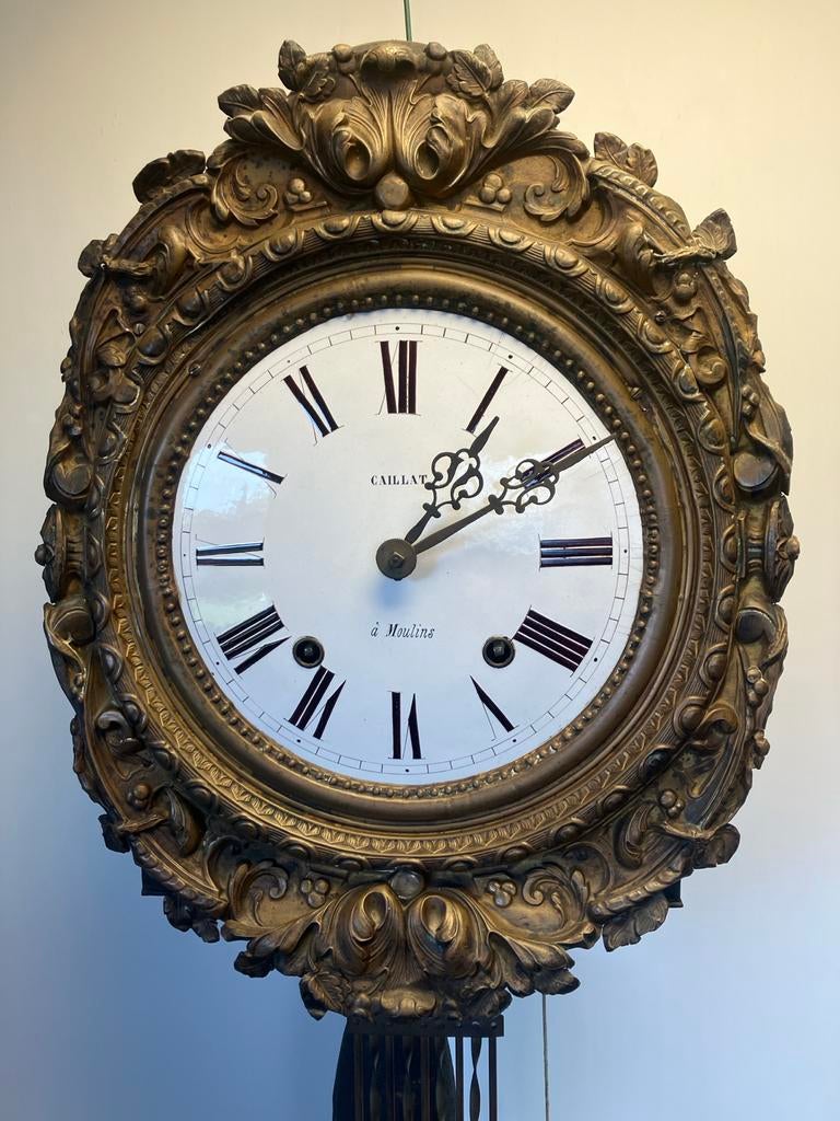 Antieke Franse Comtoise Klok - Caillat à Moulins, Ophalen