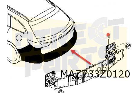 Mazda 6 9/12- achterbumperbalk (Wagon) Origineel! GHP950260