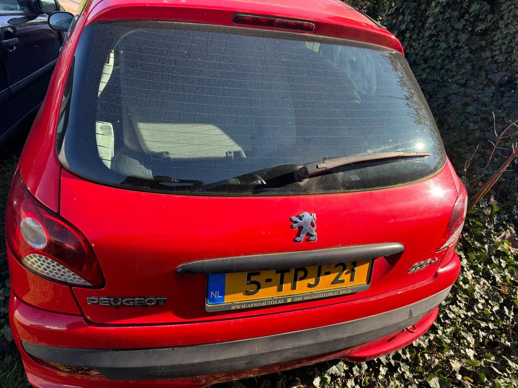 Achterklep Peugeot 206 Rood, Ophalen of Verzenden, Peugeot, Achterklep