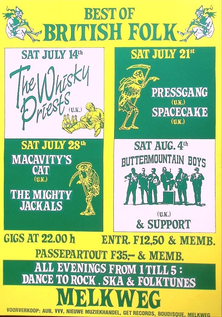 Poster Melkweg - Best Of British Folk, Gebruikt, Verzenden, A1 t/m A3, Overige vormen