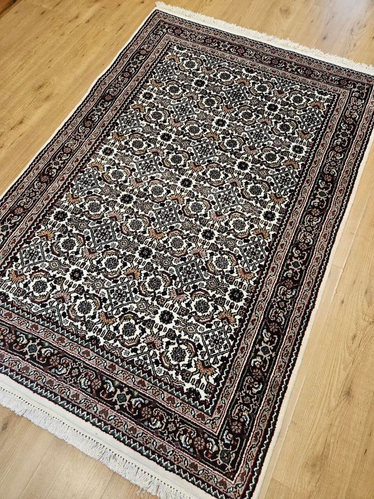 Handgeknoopt oosters tapijt herati 180x121, Info@SlatsAntiek.nl, Crème, 100 tot 150 cm, Perzisch