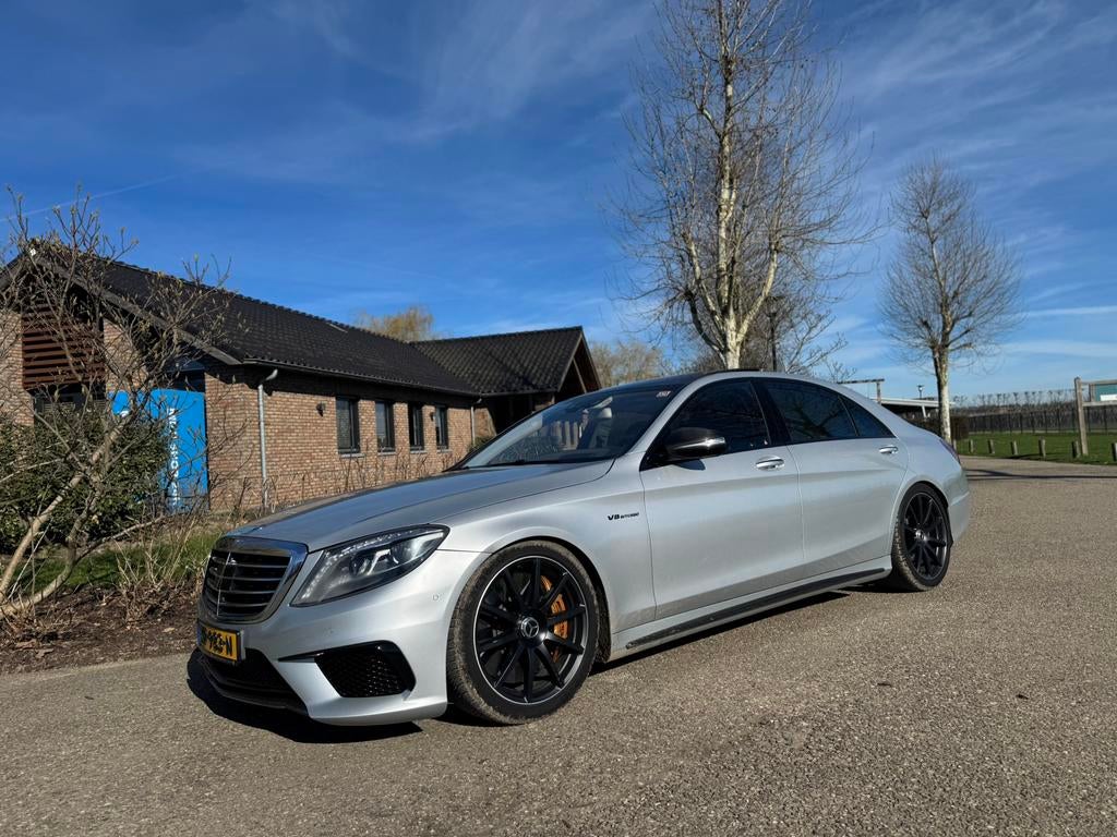Mercedes-Benz S-Klasse 5.5 S63 AMG Lang 4M AUT 2014 Grijs, Auto's, Automaat, 5461 cc, 8 cilinders, 10 km/l