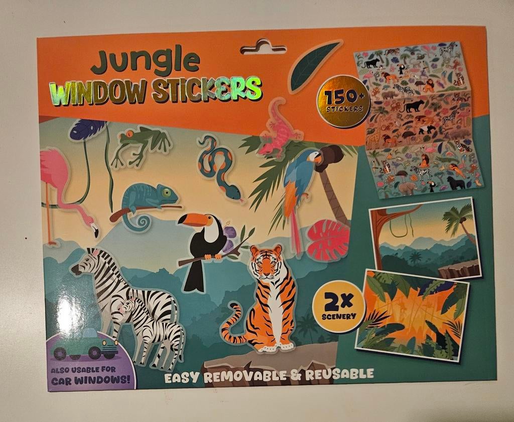 Jungle window stickers, Ophalen, Zo goed als nieuw