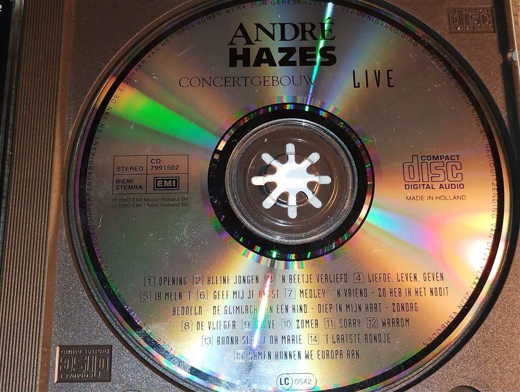 Andre Hazes - Concertgebouw Live, Cd's en Dvd's, Ophalen of Verzenden, Zo goed als nieuw, Levenslied of Smartlap