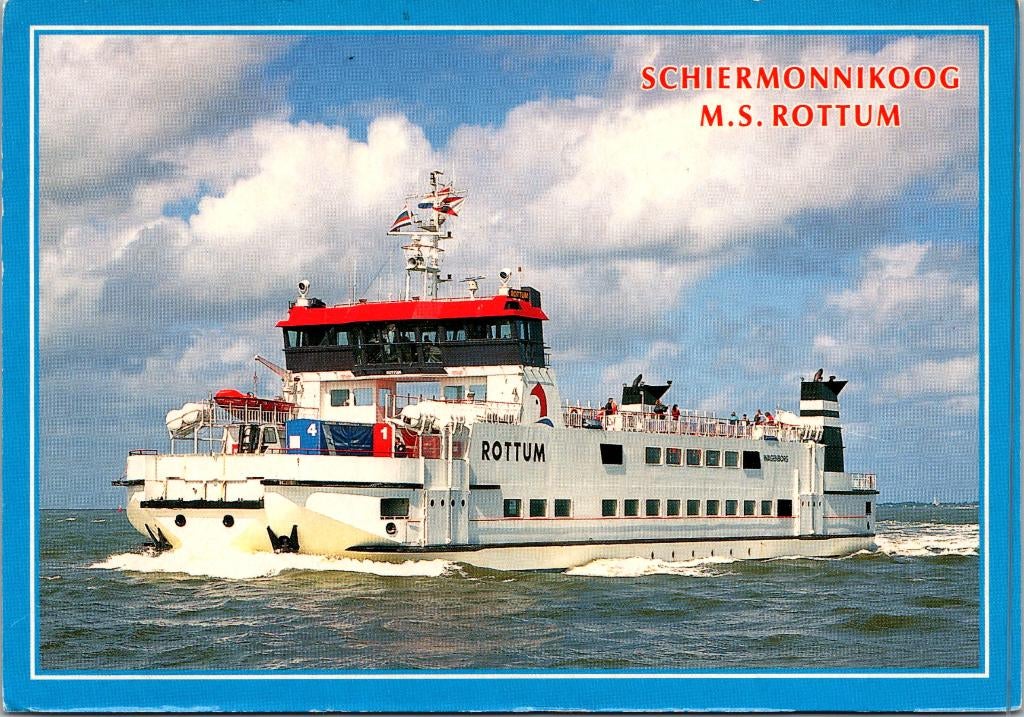 m.s. Rottum - Veerboot Schiermonnikoog Lauwersoog (1999), Verzenden, 1980 tot heden, Gelopen, Waddeneilanden