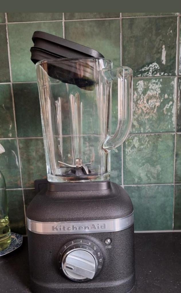 KitchenAid Artisan Blender Vulkaan Zwart - Zo goed als nieuw, Witgoed en Apparatuur, Blenders, Ophalen of Verzenden