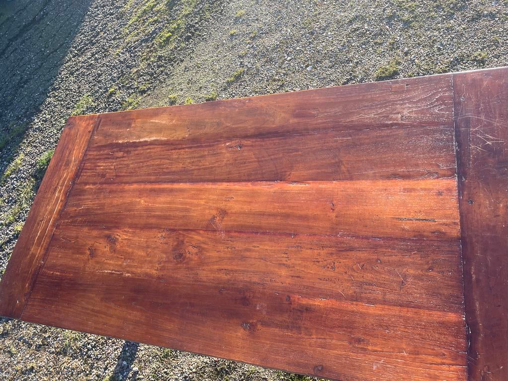 Rustieke eettafel met lade - 181x90x78 cm, Huis en Inrichting, Tafels | Eettafels, Gebruikt, 150 tot 200 cm, Vier personen, Rechthoekig