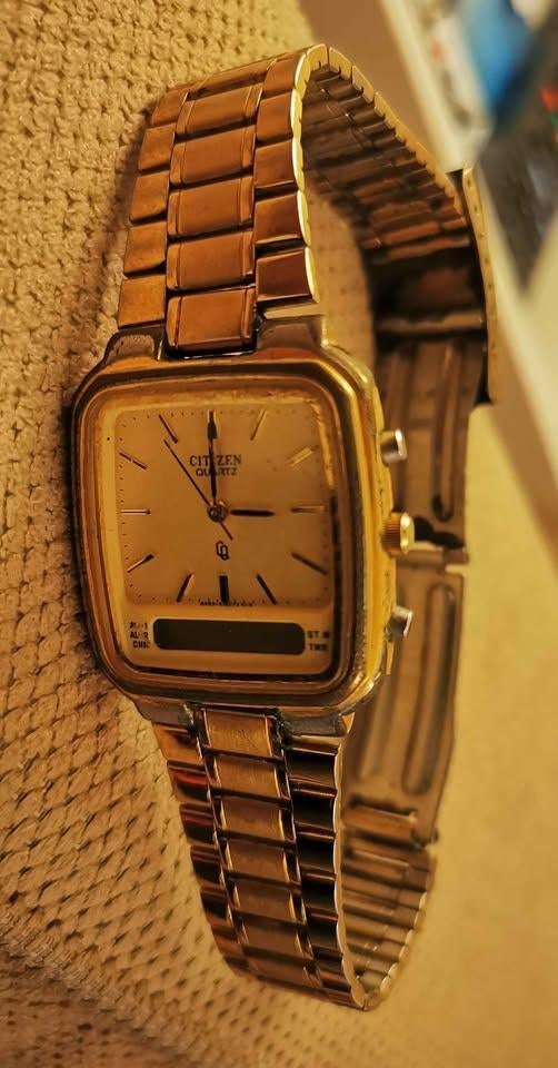 Citizen quartz base metal yp 8952-S03658 GN-4-S, Sieraden, Tassen en Uiterlijk, Horloges | Dames, Overige merken, Staal, Gebruikt