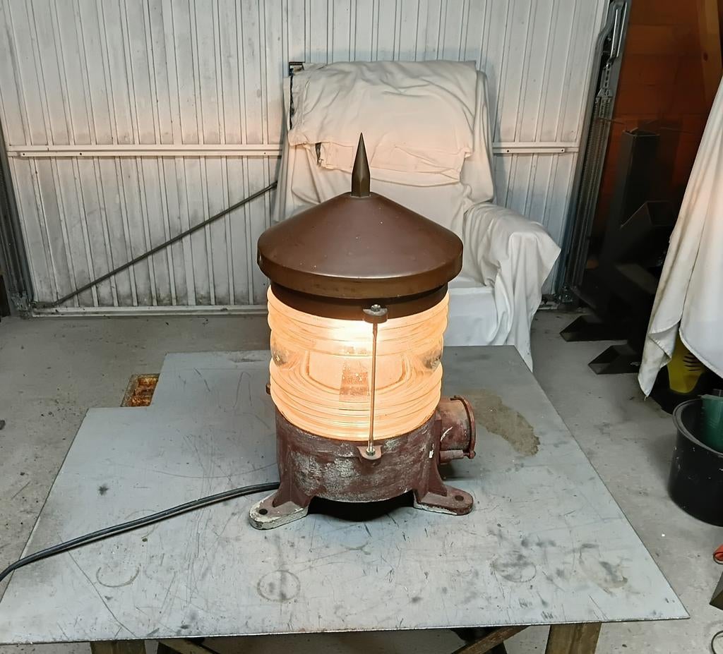 Prachtige Maritieme / Nautische Scheepslamp, Verzamelen, Ophalen, Gebruikt, Motorboot of Zeilboot, Gebruiksvoorwerp