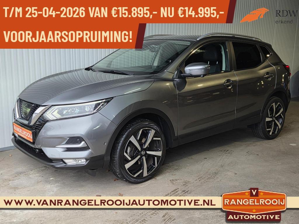 Nissan Qashqai 1.2 Tekna Automaat, trekh., LED kopl., half l, Gebruikt, 4 cilinders, 116 pk, Origineel Nederlands
