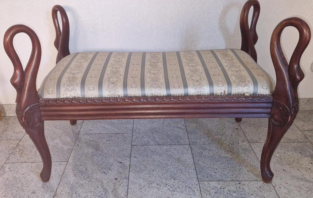 Oude Art Nouveau gestoffeerde bank, Antiek en Kunst, Antiek | Meubels | Stoelen en Banken, Ophalen of Verzenden