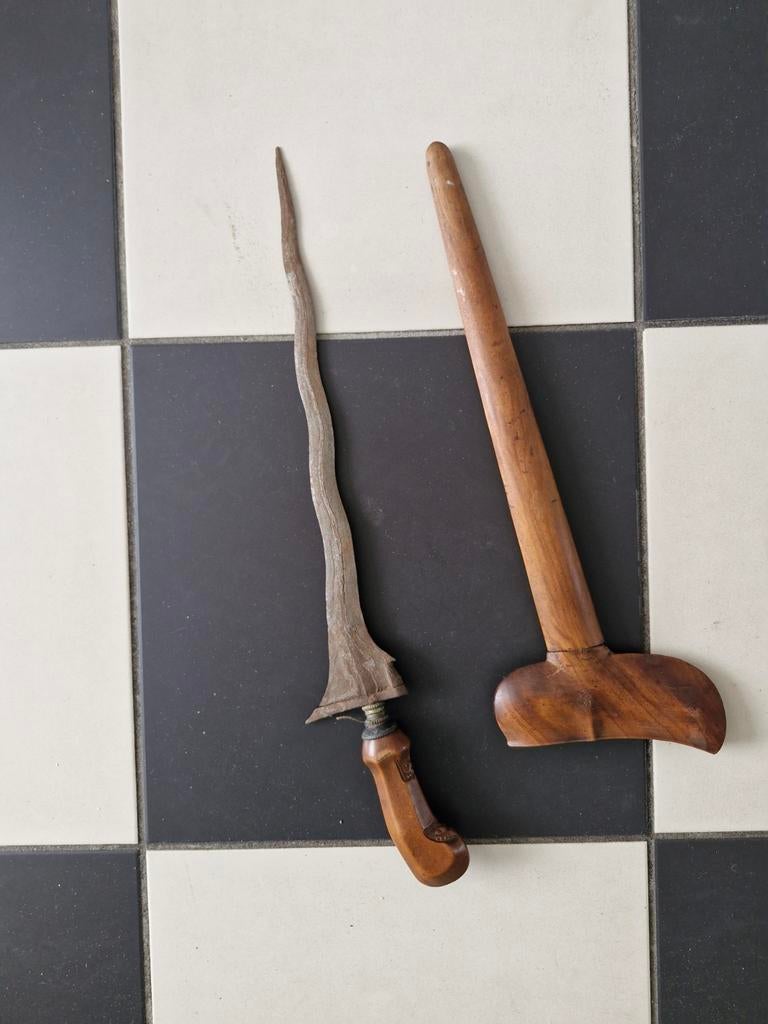 Antieke Javaanse Kris met Schede, Antiek en Kunst, Ophalen